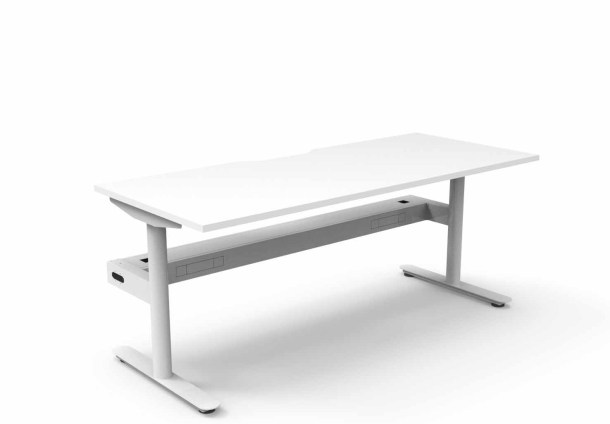 White Frame - Natural Oak Top